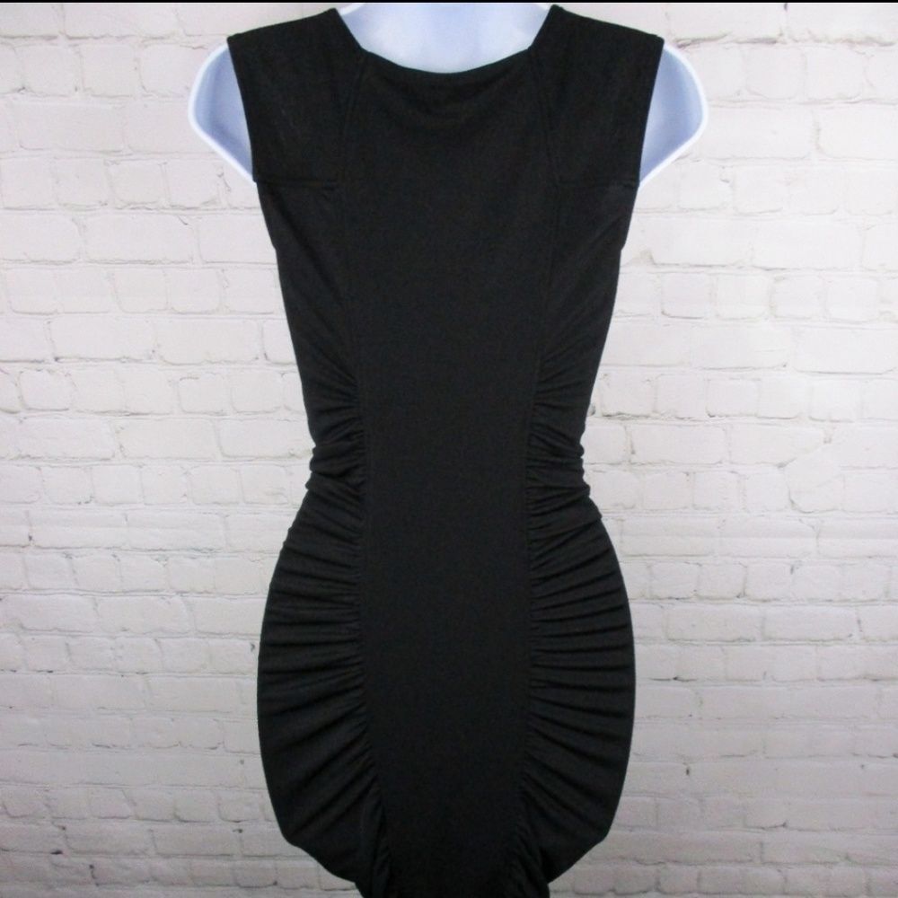 BCBGMaxAzria Renee Ruched Body Con Dress